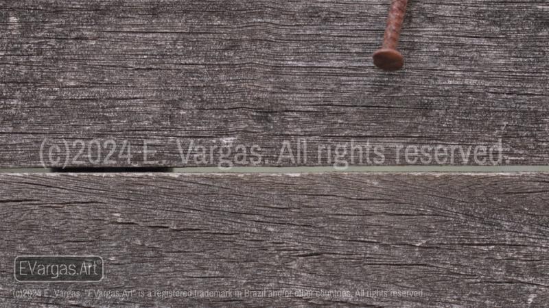 close-up of horizontal wood planks on the wall, rusty nail, outdoors, day, sunlight, urban, street,